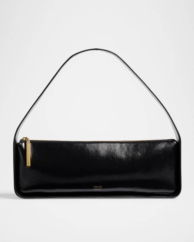 Lori Crackle Patent Leather Shoulder Bag